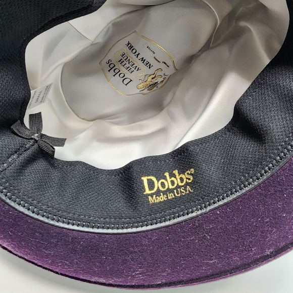 Dobbs Fifth Ave New York ANTIGUA Wool Men's Fedora Hat Burgundy Size: Small - Picture 7 of 14